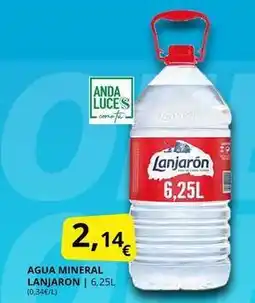 Supermercados MAS Lanjarón - agua mineral oferta