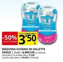 Supermercados MAS Gillette - maquina oceana 3h oferta