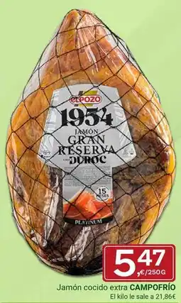 Supermercados Dani Campofrío - jamón cocido extra oferta