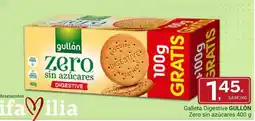 Supermercados Dani Gullón - galleta digestive zero sin azucares oferta