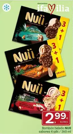 Supermercados Dani Nuii - bombón helado sabores 4 uds/360 ml oferta
