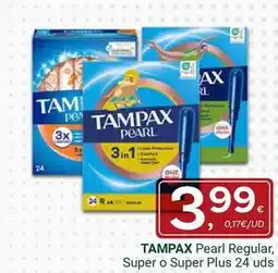 Supermercados Dani Tampax - pearl regular, super o super plus oferta