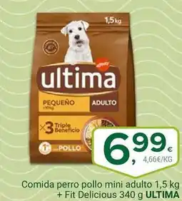 Supermercados Dani Última - comida perro pollo mini adulto + fit delicious oferta