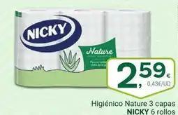 Supermercados Dani Nicky - higiénico nature 3 capas oferta
