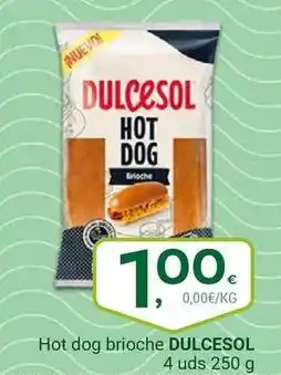 Supermercados Dani Dulcesol - hot dog brioche oferta