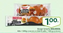 Supermercados Dani Dulcesol - burger brioche o mini oferta
