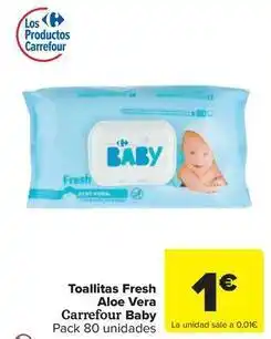Carrefour Express Carrefour baby - toallitas fresh aloe vera oferta