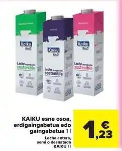 Carrefour Express Kaiku - esne osoa, erdigigingabetua edo gaingabetua oferta