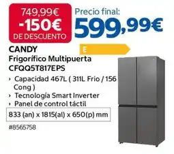Costco Candy - frigorifico multipuerta cfqqq5t817eps oferta