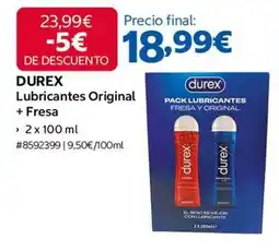 Costco Durex - lubricantes original + fresa oferta