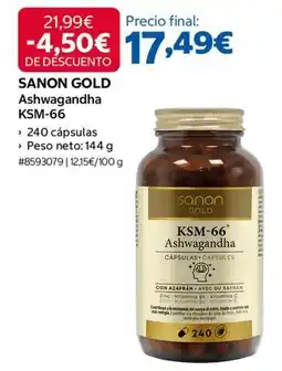 Costco Sanon - ashwagandha ksm-66 oferta