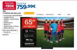 Costco Tcl - tv 65c6k q-mi led oferta
