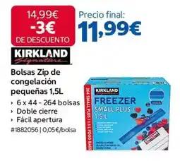 Costco Plus - bolsa zip de congelación pequeñas oferta