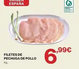 Hipercor Filetes de pechuga de pollo oferta