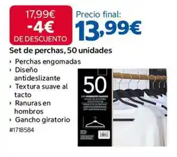 Costco Set de perchas, 50 unidades oferta
