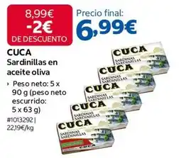 Costco Cuca - sardinillas en aceite oliva oferta
