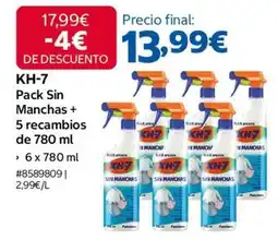 Costco Kh-7 - pack sin manchas + 5 recambios de 780 ml oferta