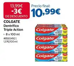 Costco Colgate - dentrifico triple action oferta