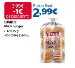 Costco Bimbo - maxi burger oferta