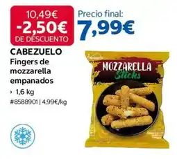 Costco Cabezuelo - fingers de mozzarella empanados oferta