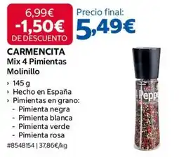 Costco Carmencita - mix 4 pimientas molinillo oferta