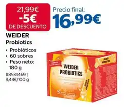Costco Weider - probiotics oferta