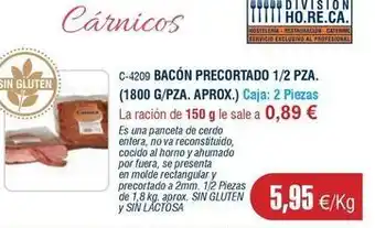 1800 - bacón precortado