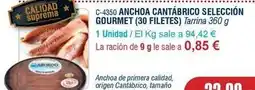 Abordo Suprema - anchoa cantábrico selección gourmet (30 filetes) oferta