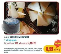 Abordo Queso semi curado oferta