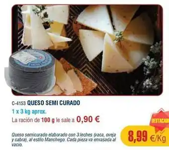 Abordo Queso semi curado oferta