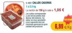 Abordo Callos caseros oferta