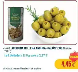 Abordo Aceituna rellena anchoa oferta