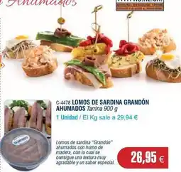 Abordo Ahumados domínguez - lomos de sardina oferta