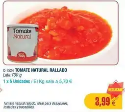 Abordo Ideal - tomate natural rallado oferta