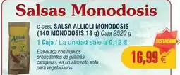 Abordo Salsa allioli monodosis oferta