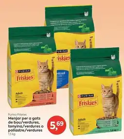 Suma Supermercados Purina - menjar per a gats de bou/verdures, tonyina/verdures o pollastre/verdures oferta