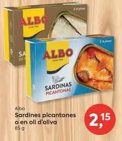 Suma Supermercados Albo - sardines picantones o en oli d'oliva oferta