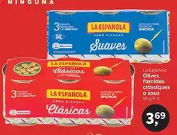 Suma Supermercados La española - olives farcides classiques o saus oferta
