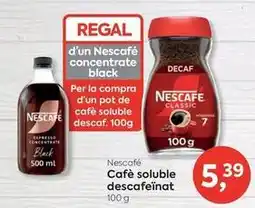 Suma Supermercados Nescafé - café soluble descafeinat oferta