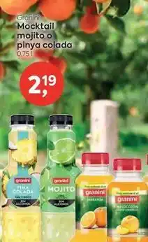 Suma Supermercados Granini - mocktail mojito o pinya colada oferta