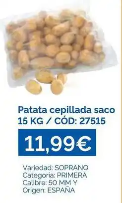 Dialsur Cash & Carry Origen - patata cepillada saco oferta