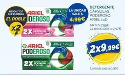 Cash Ecofamilia Ariel - detergente capsulas poderoso oferta