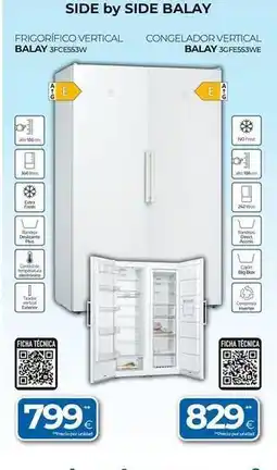 Tien 21 Relax - frigorífico side by side balay oferta