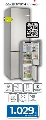 Tien 21 Bosch - combi kgn392cife oferta