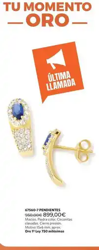 Cristian Lay Oro - 6750-9 erdientes oferta