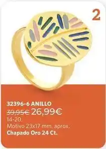 Cristian Lay Oro - 32396-6 anillos oferta