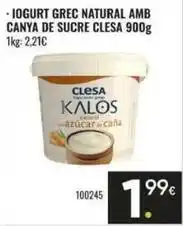 Family Cash Clesa - iogurt grec natural amb canya de sucre oferta