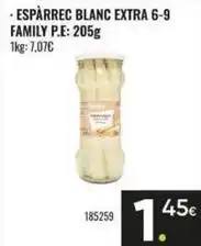 Family Cash Family - esparrec blanc extra 6-9 oferta