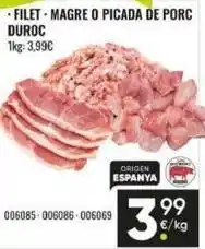 Family Cash Duroc - filet magre o picada de porc duroc oferta