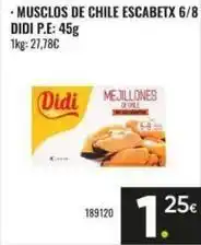 Family Cash Didi - musclos de chile escabetx oferta